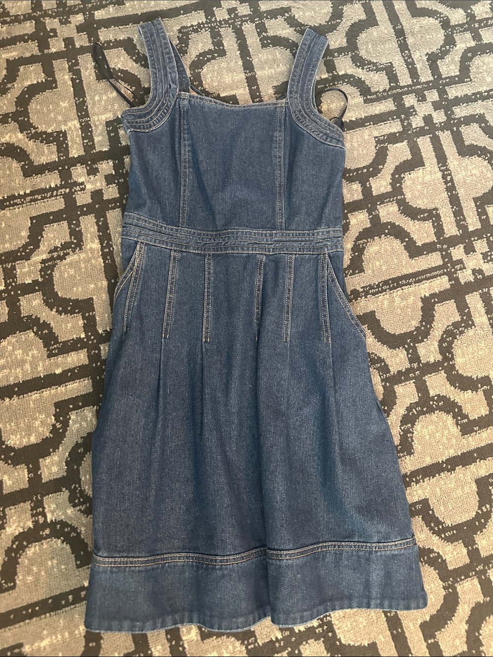 Joie Dark Blue Denim Jumper Dress